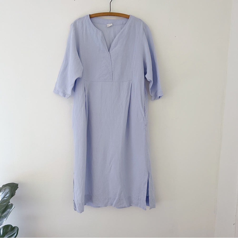 POETRY Linen Tencel Blend Dress Lilac Periwinkle Sz 10